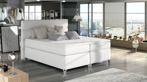 Wohnideebilder Amadeo 160X200 Weiss Boxspringbett BAO_09_1.6