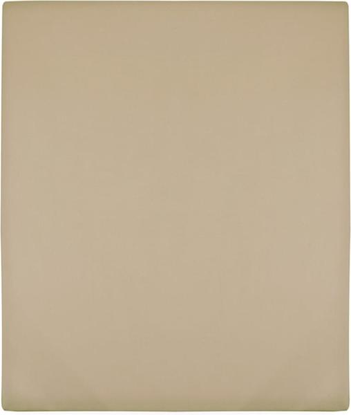 vidaXL Spannbettlaken Jersey Taupe 140x200 cm Baumwolle 136224