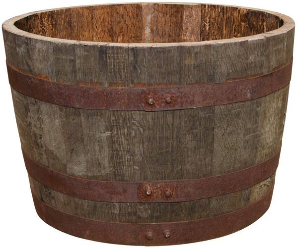 Temesso Pflanzkübel D 65cm - Halbes originales schottisches Whiskyfass