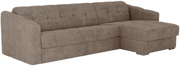 Vente-unique - DARIELO Sofa Stoff Schokoladenbraun - B 223 cm152 cm x H 85 cm x L 295 cm Bild 5