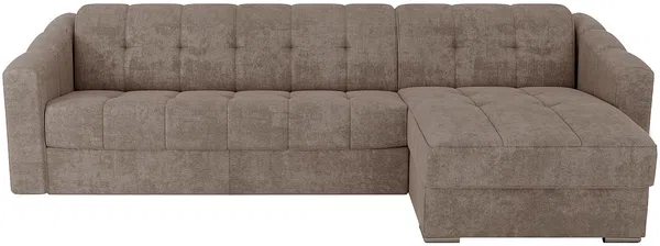 Vente-unique - DARIELO Sofa Stoff Schokoladenbraun - B 223 cm152 cm x H 85 cm x L 295 cm Bild 4