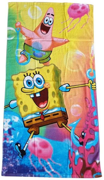 Spongebob Schwammkopf und Patrick Handtuch Badetuch 70x140 cm