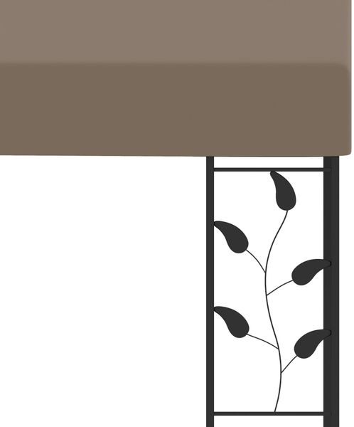 vidaXL Wand-Pavillon 3x3x2,5 m Taupe 312265 Bild 5