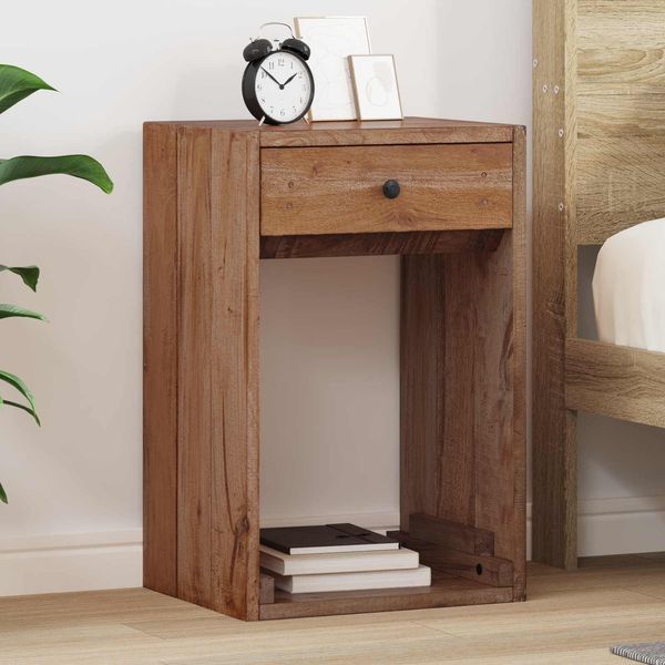 vidaXL Nachttisch Braun 63 x 30 x 79 cm Massives Mahagoni Holz 42012385