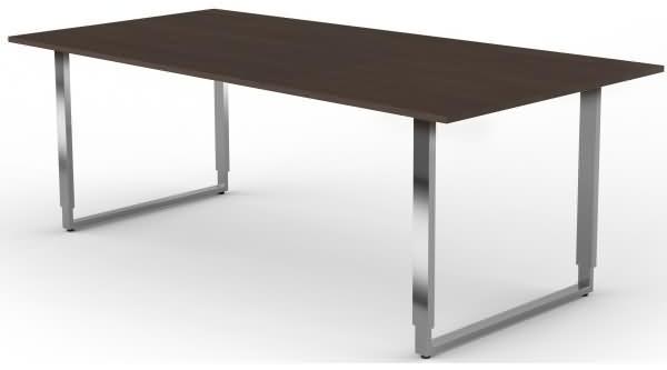 Kerkmann Schreibtisch Aveto Edelstahl XL BxT 200x100cm wenge