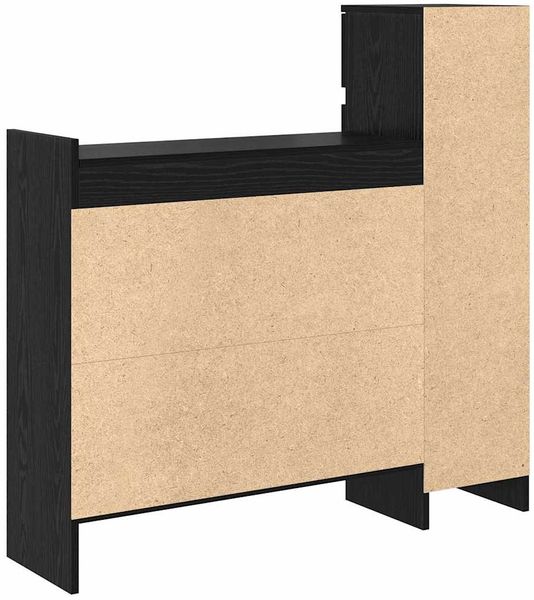 vidaXL Schuhschrank mit Regal Schwarz Eichen-Optik 100,5 x 28 x 100 cm 871388 Bild 8