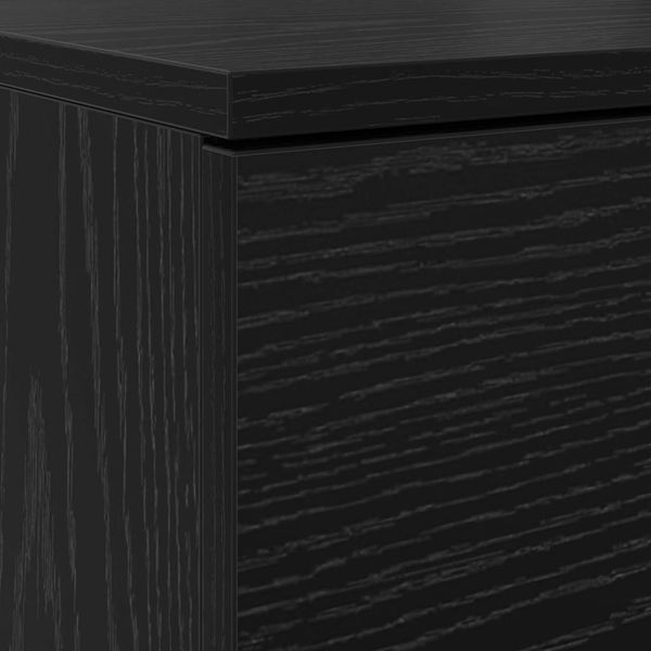 vidaXL Schuhschrank mit Regal Schwarz Eichen-Optik 100,5 x 28 x 100 cm 871388 Bild 9