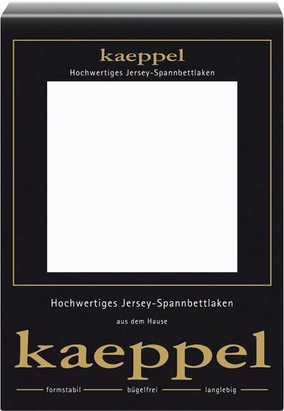 Kaeppel Spannbettlaken Single Jersey Mako Elasthan, Jersey-Elasthan, Gummizug: rundum, (1 Stück), aus 97% Baumwolle und 3% Elasthan