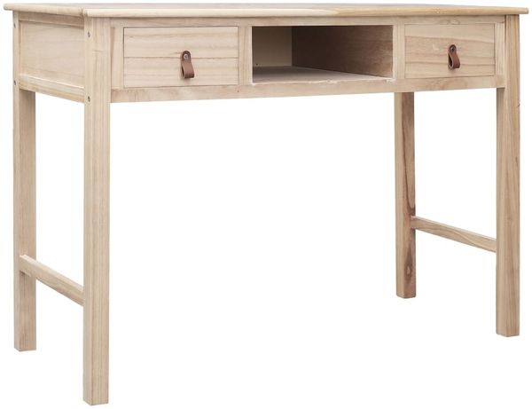 vidaXL Schreibtisch Natur 110 × 45 × 76 cm Holz 284159