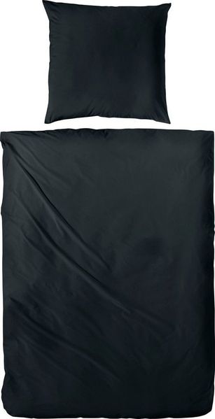 Primera Bettwäsche Uni Luxus-Satin in Gr. 135x200, 155x220 oder 200x200 cm, Satin, 3 teilig, Bettwäsche aus Baumwolle, unifarbene Bettwäsche mit Reißverschluss