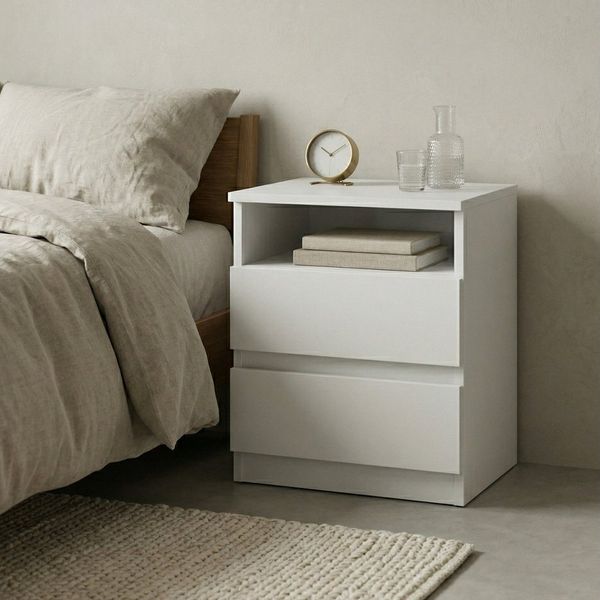 EDAXO Nachttisch Nachtschrank AURI, 40 x 50 x 32