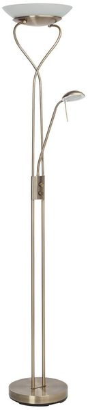Brilliant Leuchten No. G93036-31 Deckenfluter mit Ausleger LED Ollie messing antik