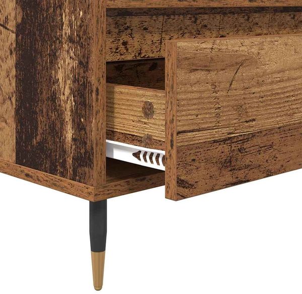 vidaXL TV-Schränk Altholz 100 x 34,5 x 44,5 cm Verbundholz und Eisen 881777 Bild 9