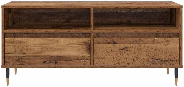 vidaXL TV-Schränk Altholz 100 x 34,5 x 44,5 cm Verbundholz und Eisen 881777 Bild 6