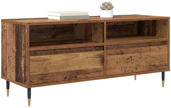 vidaXL TV-Schränk Altholz 100 x 34,5 x 44,5 cm Verbundholz und Eisen 881777 Bild 3