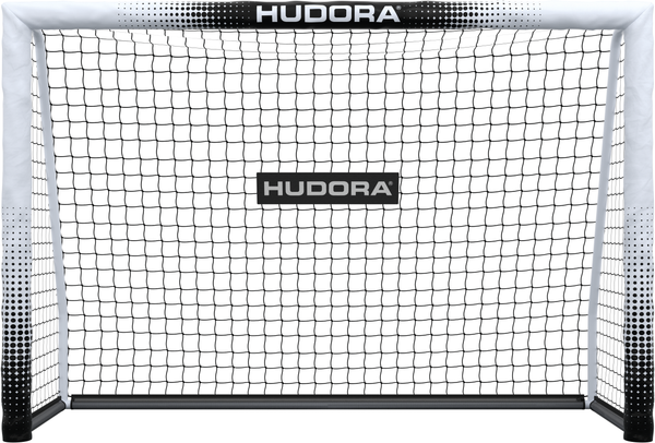 Hudora 'Pro Tect 180 Advanced' Fußballtor, Stahlrohrrahmen mit EPE-Schaumstoff ummantelt, Weiß / Schwarz, 180x120 cm Bild 2