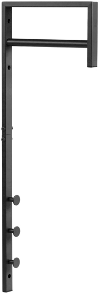 House Nordic Kleiderständer, Metall, schwarz, 3x30x82 cm