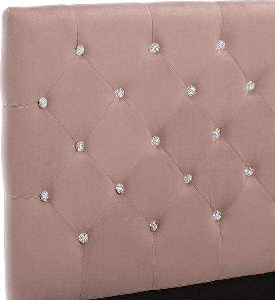 vidaXL Bettgestell, Stoff rosa, 140x200 cm Bild 6