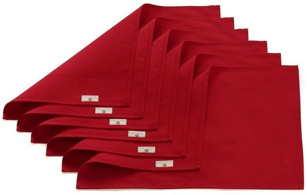 Vivi Idee Platzset 4er/6er Premium 100% Baumwolle Tischsets Platzdeckchen Stoff, (6-St), abwaschbar, Handgenäht, 52x33cm