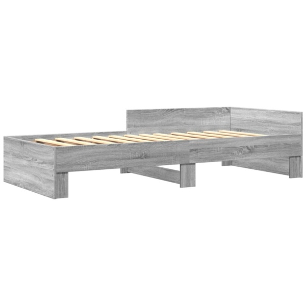vidaXL Bettgestell Grau Sonoma 90x190 cm Holzwerkstoff 849591 Bild 6