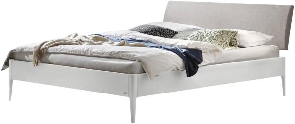 Hasena Lounge Fanano 180x210 Buche weiss deckend, lackiert - Fusshöhe 25 cm Massivholzbett