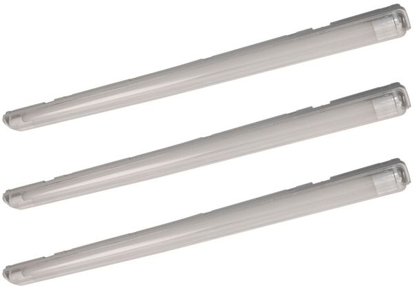 3er Set LED Wannenlampen, neutralweiß, L 126 cm, VT-12023