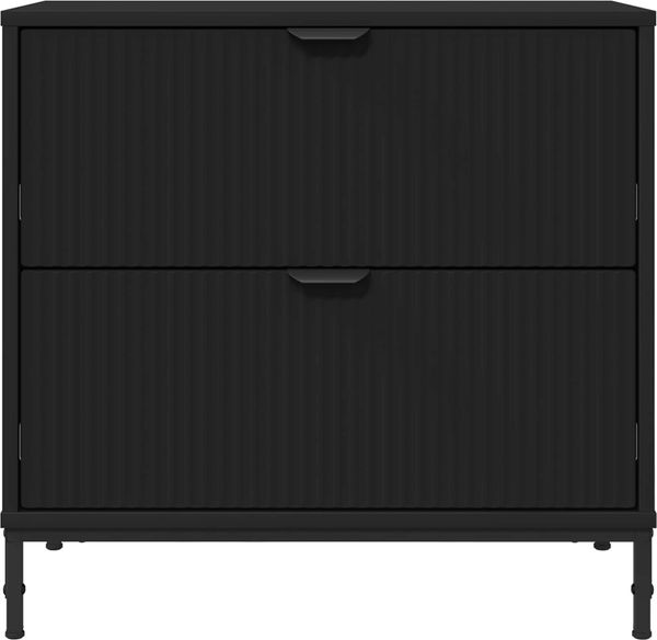 vidaXL Nachttisch Schwarz 63,5 x 36 x 61 cm Holzwerkstoff 883465 Bild 6