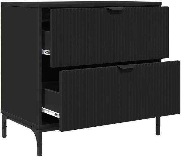 vidaXL Nachttisch Schwarz 63,5 x 36 x 61 cm Holzwerkstoff 883465 Bild 5