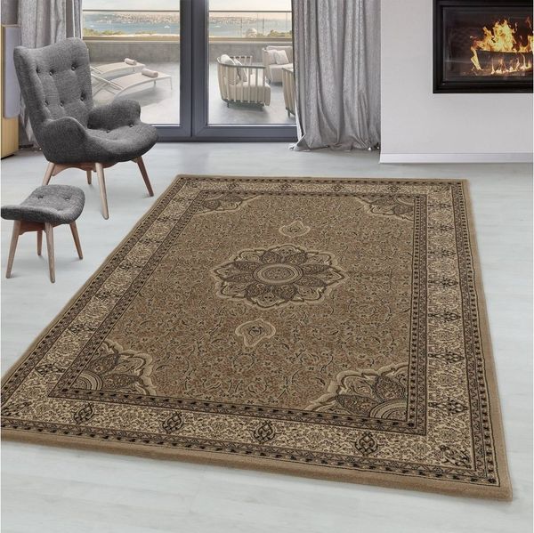 SIMPEX24 Orientteppich Orientalisch Design, Läufer, Höhe: 9 mm, Orient Teppich Wohnzimmer Orientalisch Design Kurzflor Pflegeleicht