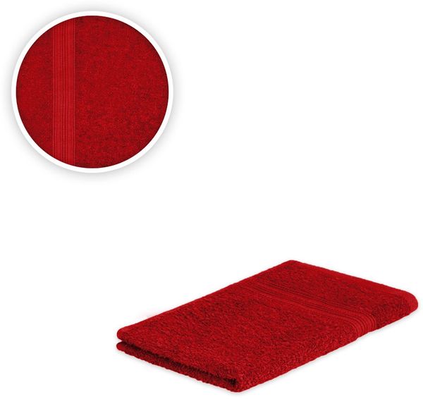 Gästehandtuch 30 x 50 cm 500g/m² Rot