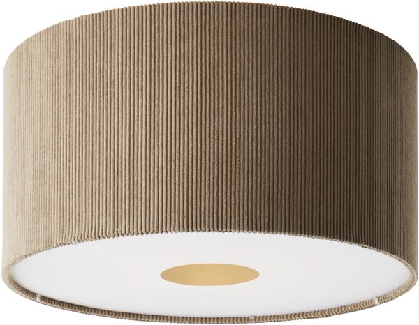Brilliant AG Leuchten 60098-22 Tony Deckenleuchte grau retro Cordstoff 45cm