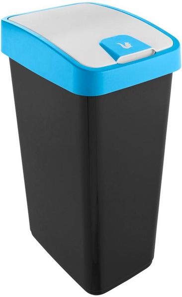 keeeper Mülleimer magne, Abfallbehälter mit Flip-Deckel, 40 x 30 x 61,5 cm, 45 l, komfortabler Soft-Touch-Point, Made in Europe