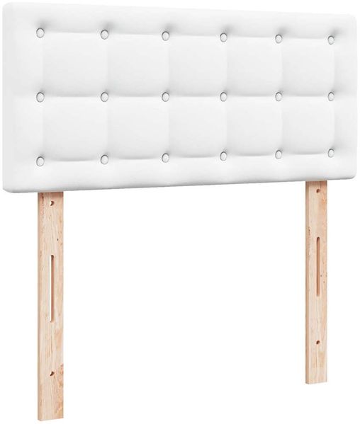 vidaXL Ottoman-Bett mit Matratze Weiß 100x200 cm Kunstleder 3311289 Bild 9
