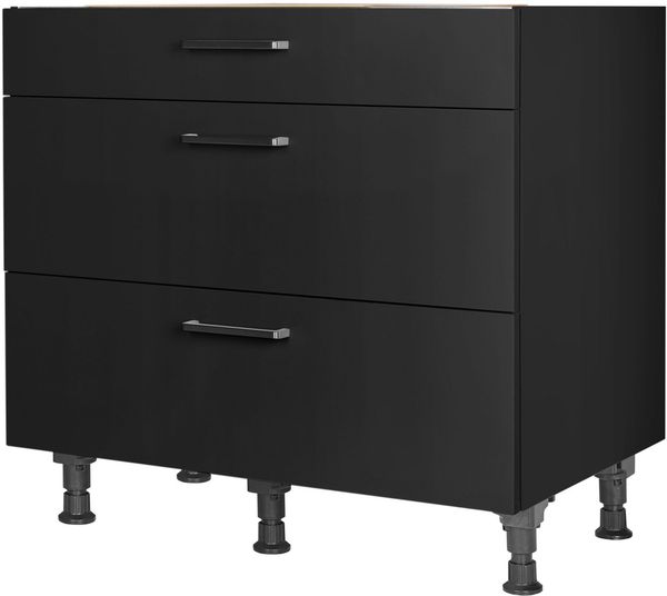 nobilia® Kochfeldumbauschrank "Touch", vormontiert, mit Schubkasten und Auszügen, in den Breiten 60 und 90 cm