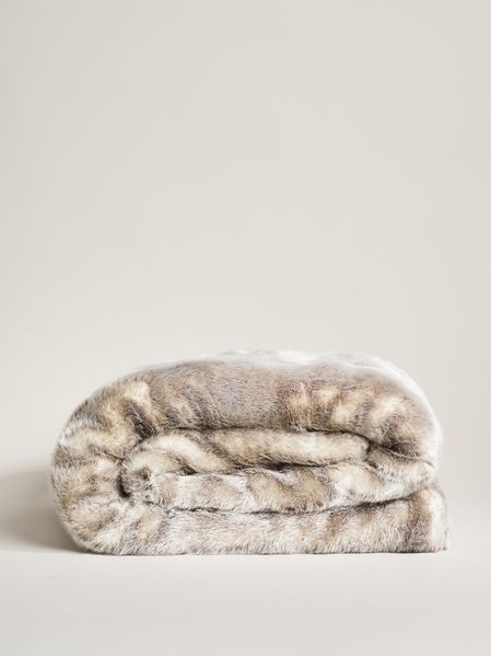 Webpelzdecke Felldecke Kuscheldecke Plaid 140x190 Silberfuchs silber 40094