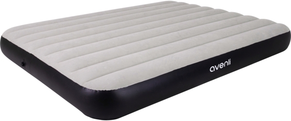 Avenli aufblasbares Luftbett Campingmatratze grau 203x152x25 cm