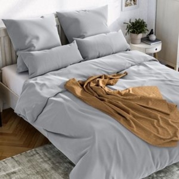 Wolkenfeld Bettwäsche Mako-Satin Baumwollsatin Sommerbettwäsche, 100% Baumwolle, 3 teilig, 135x200 cm, 155x220, 200x200 & Übergrößen I inkl. Kissenbezüge 80x80 Bild 6