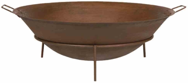 SIENA GARDEN 'Rusty' Feuerschale, mit Griffen, Eisen rostbraun, Ø 80x29,5 cm