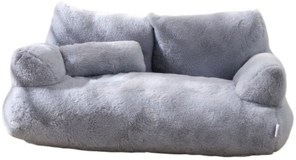 Ledander Tierbett Haustiersofa für Katzen & Hunde,Weiches und flauschiges Katzenbett, Waschbares Haustiersofa für Wohnungskatzen und kleine Hunde