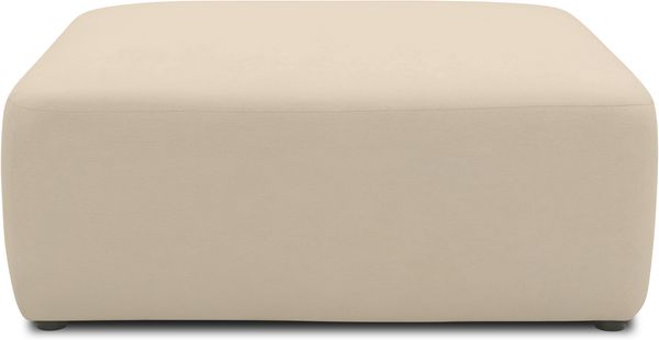 DOMO. collection Polsterhocker 800013, Hocker, quadratisch, Modul-Element, Fußhocker, Polsterganitur, 108 x 108 x 42 (BxTxH), beige