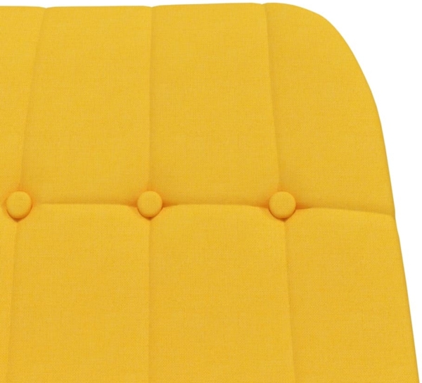 vidaXL Schaukelstuhl Senfgelb Stoff 341260 Bild 5