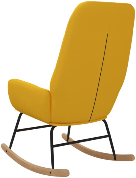 vidaXL Schaukelstuhl Senfgelb Stoff 341260 Bild 4