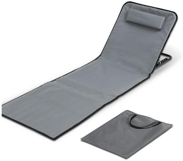 Clanmacy Gartenliege Strandmatte Verstellbarer mit Tragegurt Kopflehne 1-2x 145cm/158cm, 1 St. Bild 5