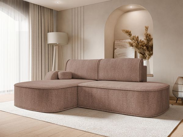 Ecksofa Koro (Farbe: Coral 45, Seite: Links)