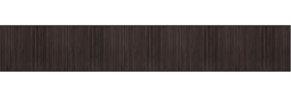 vidaXL Teppich Rechteckig Dunkelbraun 80x500 cm Bambus 376929