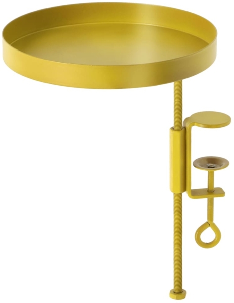 Esschert Design Blumentopfhalter mit Klemme Rund Golden M 441013