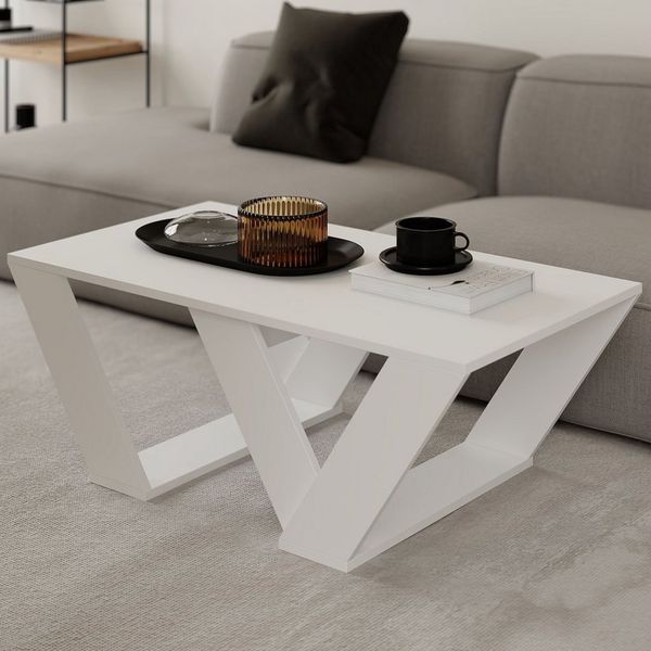 Decortie Couchtisch Pipra, Moderner Couchtisch, 110 x 60 x 40 cm