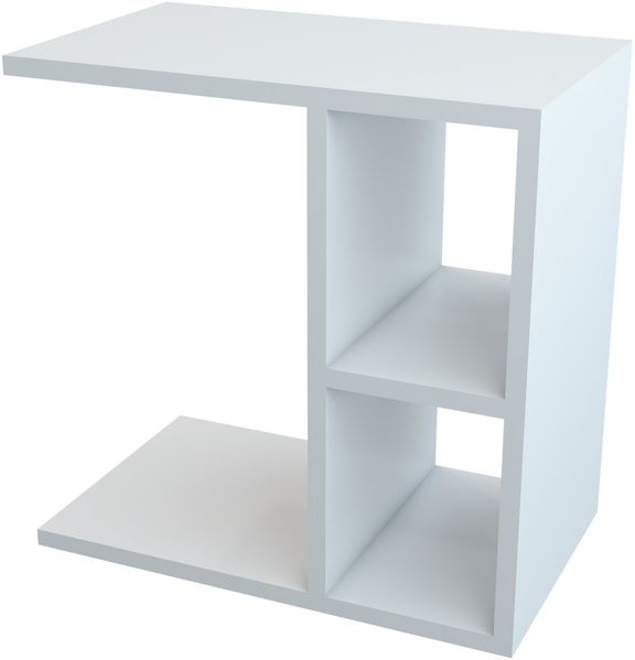 Beistelltisch Ravnsborg 50x50x30 cm Weiß [en. casa] Bild 4