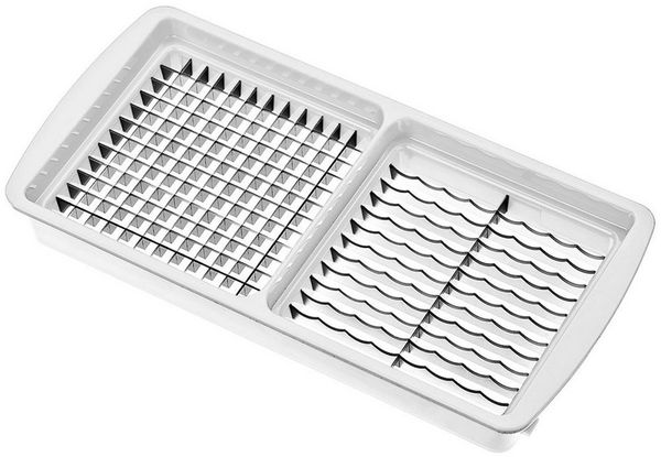 Genius Gemüsemesser Nicer Dicer smart Messereinsatz 5x5 & 5x30 mm, weiß, Die perfekte Ergänzung zu Ihrem Nicer Dicer Premium