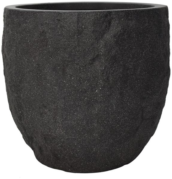 Pflanzgefäß The Rock Pflanzkasten Blumenkasten 36x32 cm Steinoptik Anthrazit